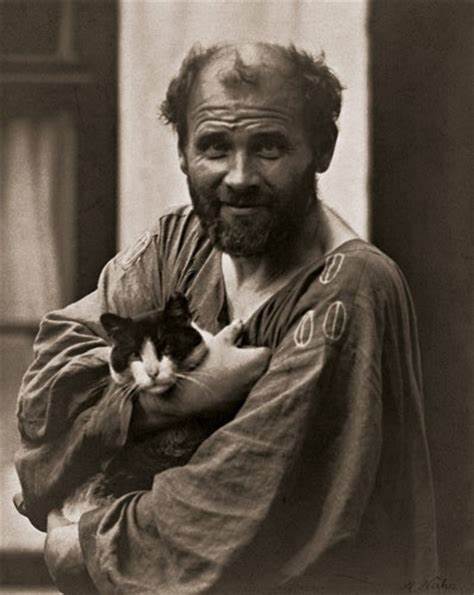 gustav klimt and cat